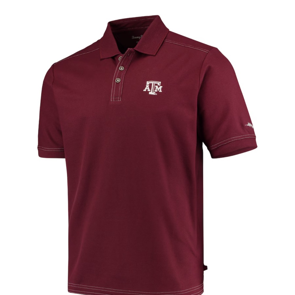 NWT Texas A&M Aggies Tommy Bahama Sport 2.0 Polo - Maroon-Sz L & XL $40/shirt
